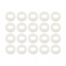 Nylon rondelle wit voor spanschroef (20x)